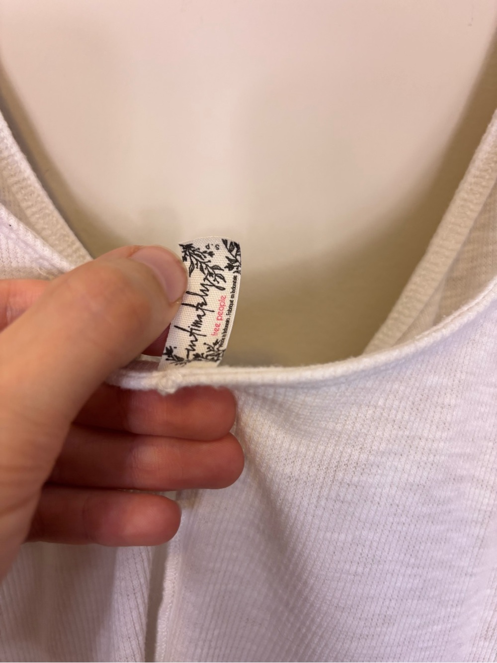 Free People White Ribbed Button-Front Tank Top Small - Picture 5 of 6